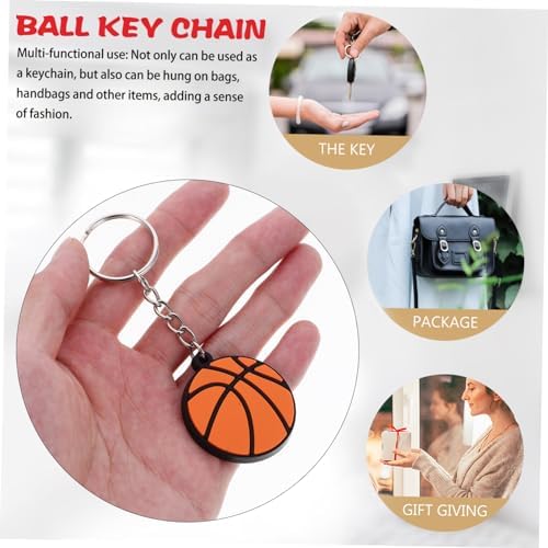 BESPORTBLE Sports Keychain with Racket Holder and Baseball Bowling Display