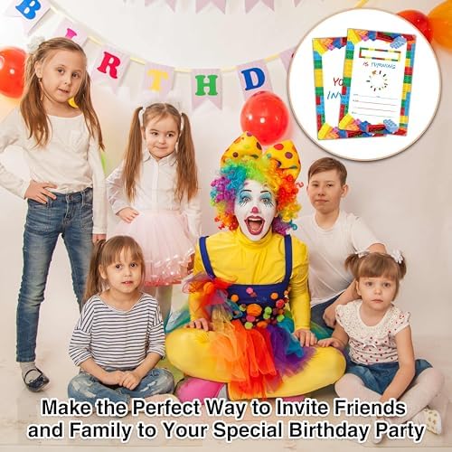 25pcs Birthday Invitation Set with Envelopes