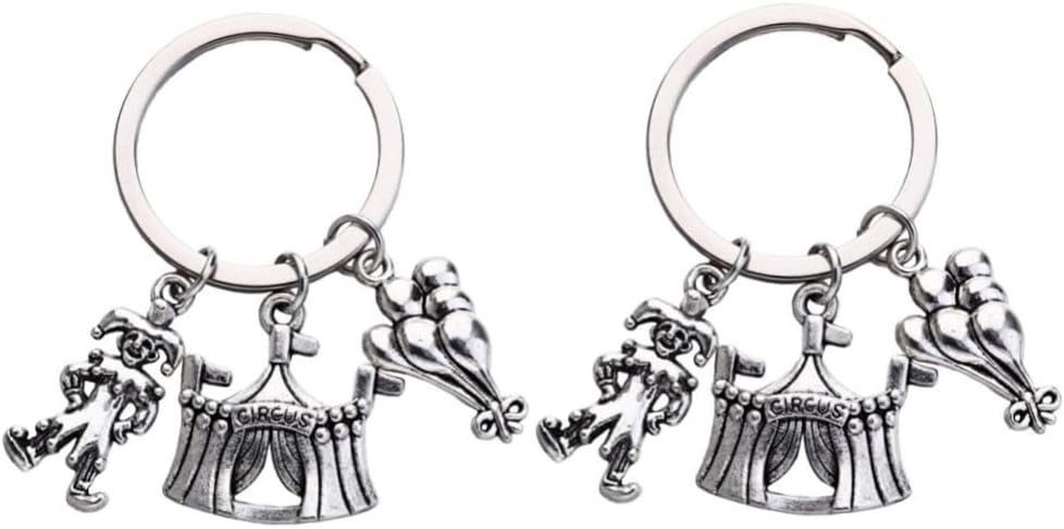 Circus Keychain with Plush Treasure Chest Design