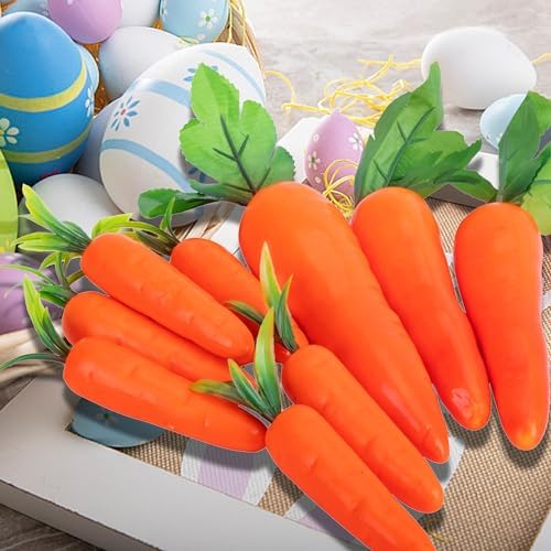 Wehhbtye 10PCS Artificial Carrots for Easter Decor