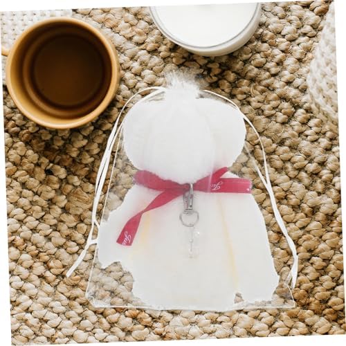 Bear Towel Keychain Set for Baptism and Graduation Favors