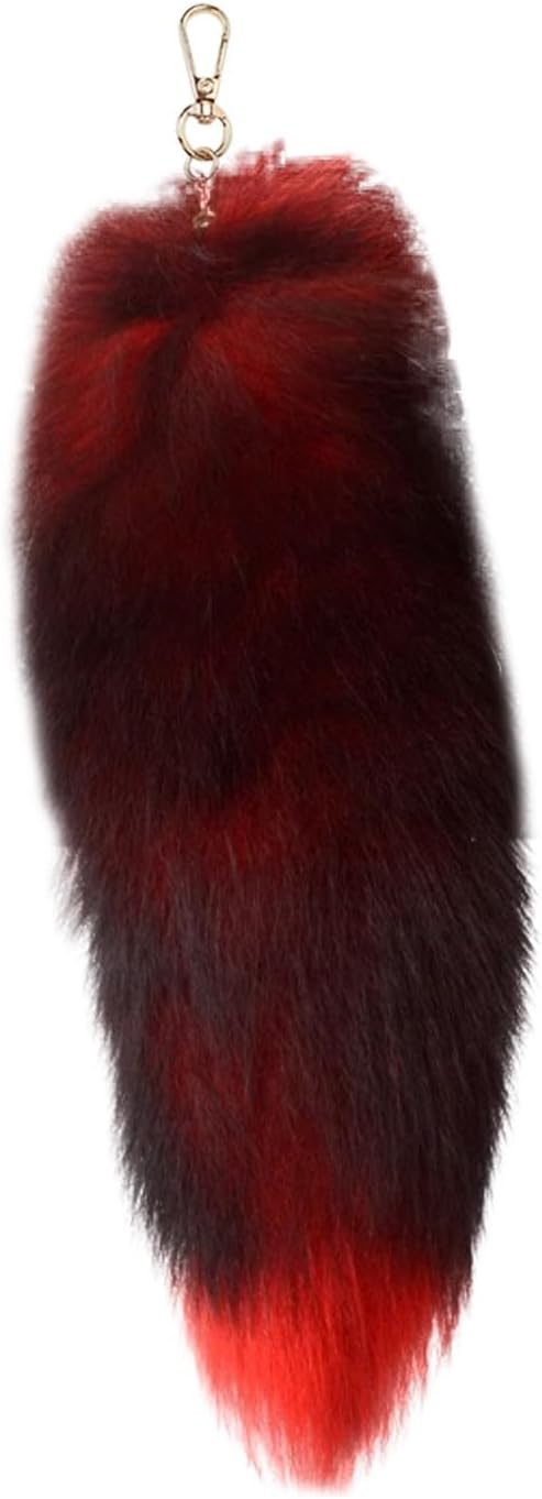 KELINFONG Fox Tail Keychain Large Fluffy