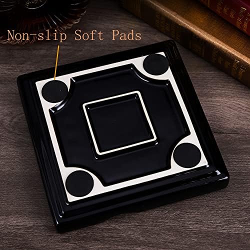 Seliau Large Ceramic Cigar Ashtray Black