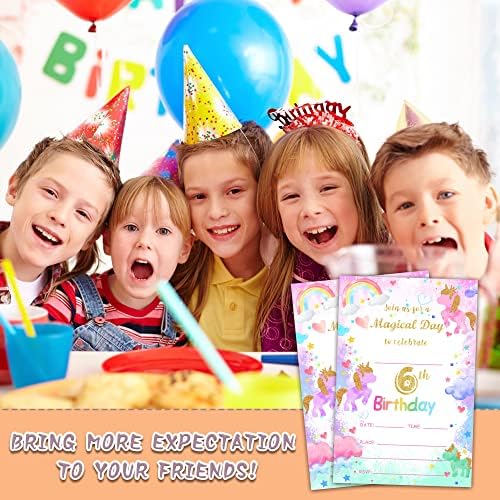 Magical Day Birthday Invites 20 Count With Envelopes