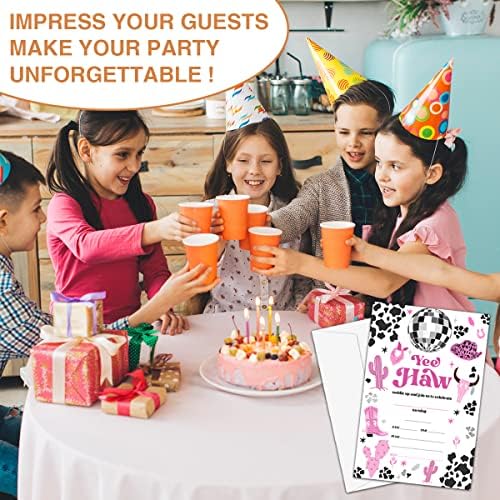 NYCTUG Cowgirl Birthday Party Invitation Cards