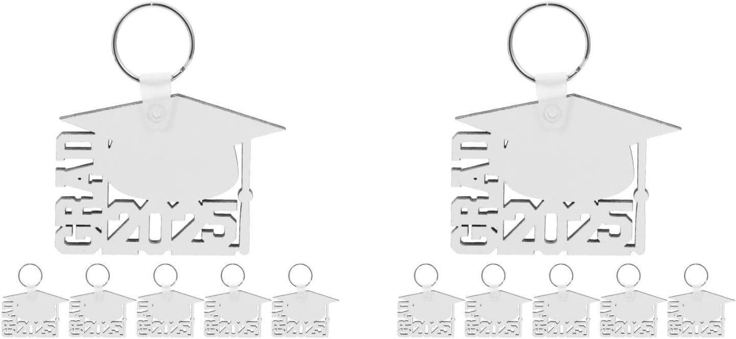 LOGOFUN 12PCS Graduation Keychains 2025 Customizable