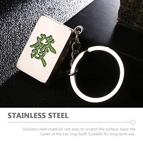 6pcs Mahjong Keychain Set for Couples and Feng Shui Lovers