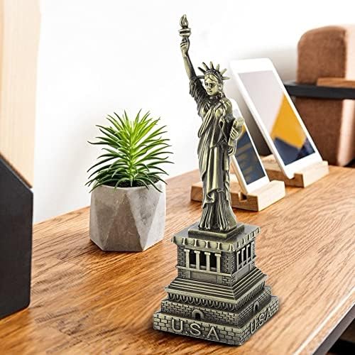 Jerliflyer Mini Statue of Liberty Metal Statue Desk Decoration