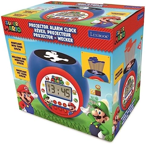 LEXiBOOK Super Mario Projector Alarm Clock