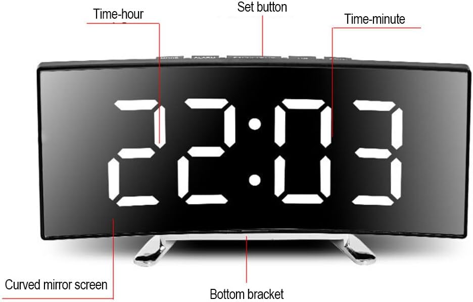 Eforcase Digital Alarm Clock with Temperature Display