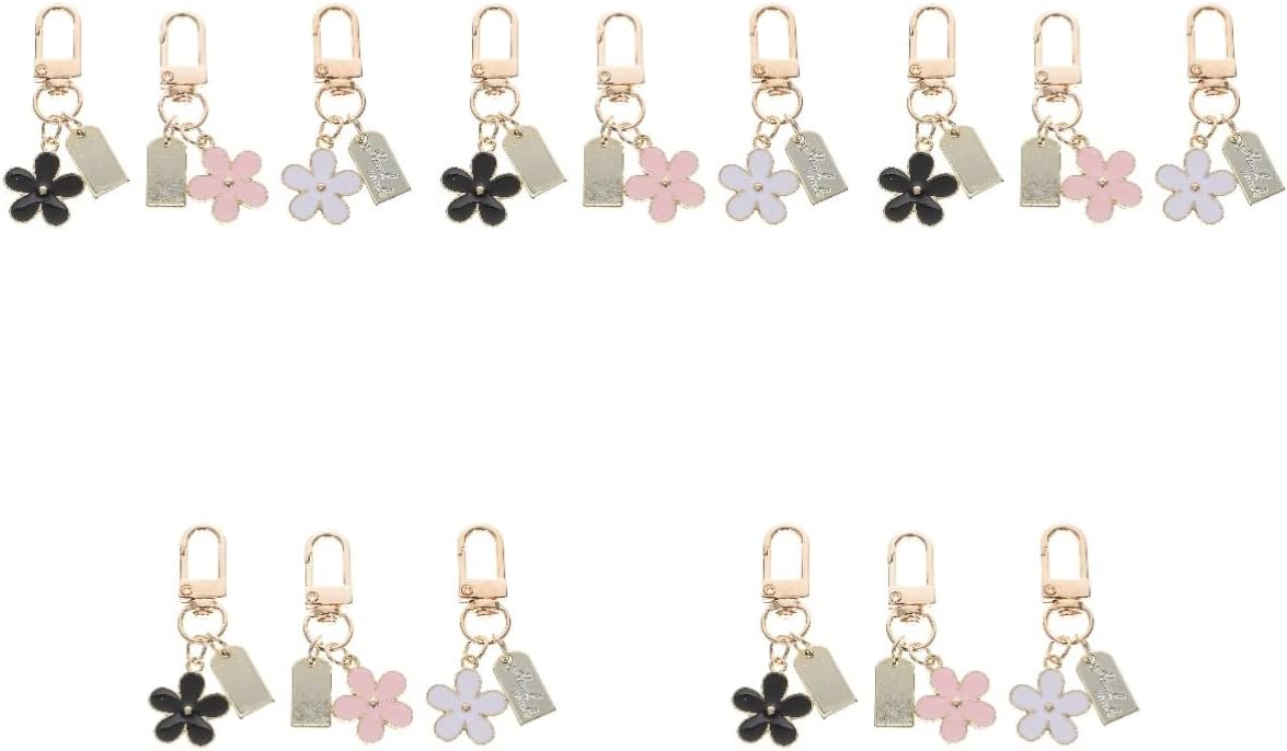 15 Pcs Flower Keychain Decorations for Women