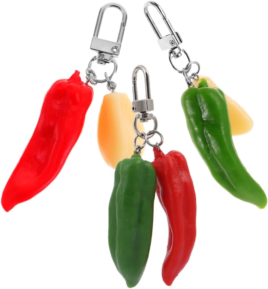 Chili Keychain Stylish Keychain for Car Keys and Bags