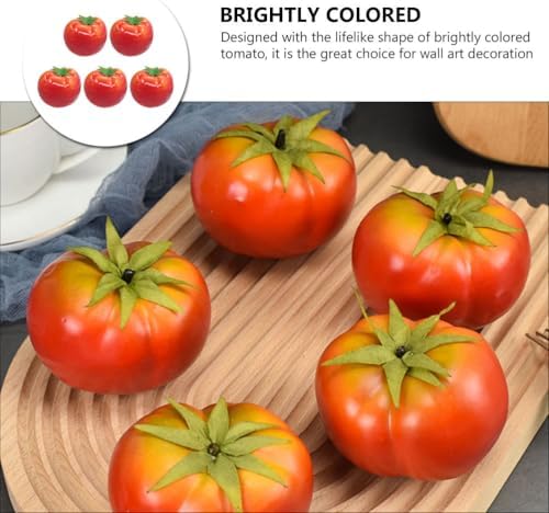 VOSAREA Artificial Tomatoes 6pcs Realistic Decor