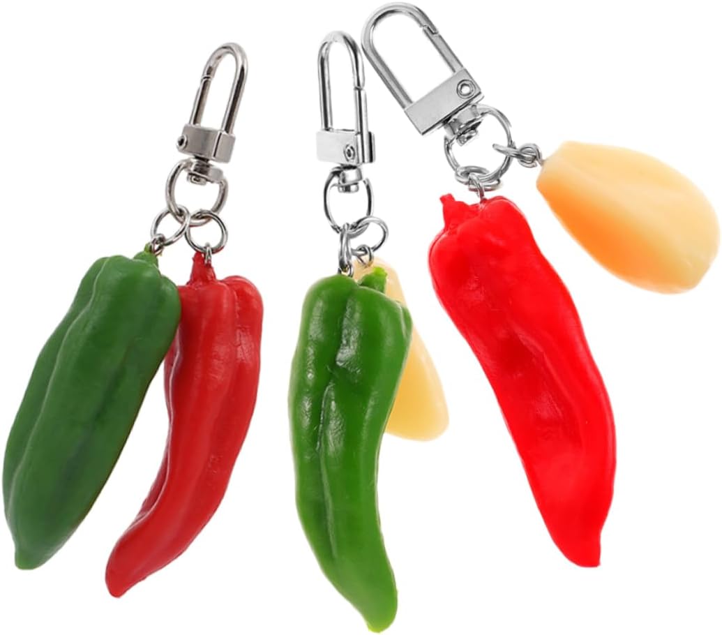 GALPADA Chili Keychain Key Ring for Car Keys
