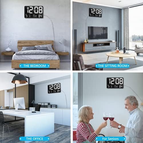 Amgico Digital Alarm Clock with Snooze and Temperature