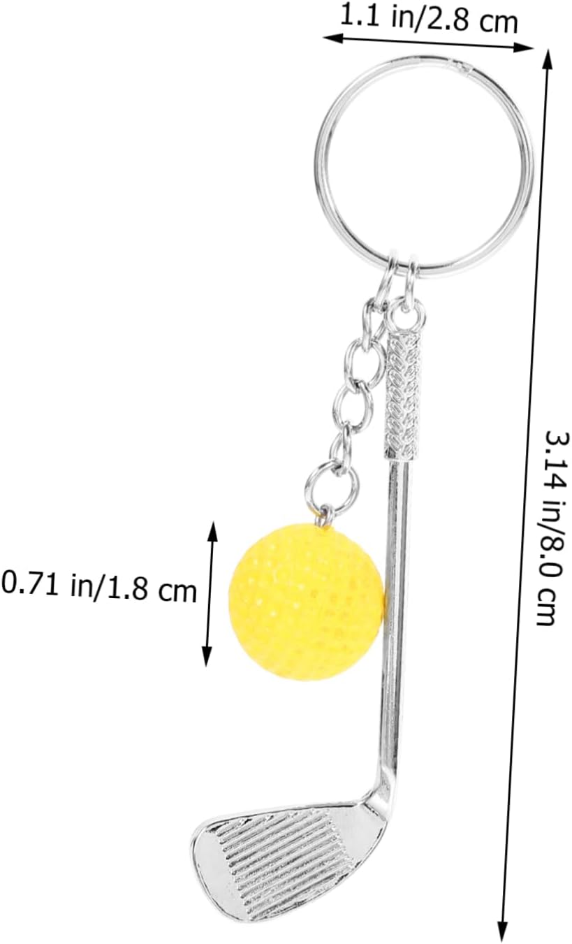 BESPORTBLE 8 Pcs Golf Ball Keychain Set