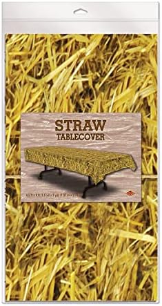 Beistle Straw Tablecover for Farm or Fall Parties