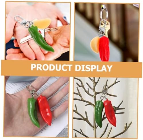 GALPADA Chili Keychain Key Ring for Car Keys