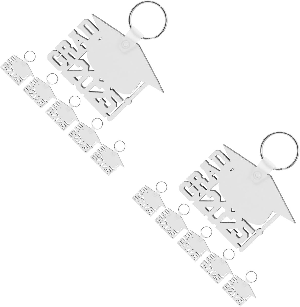LOGOFUN 12PCS Graduation Keychains 2025 Customizable