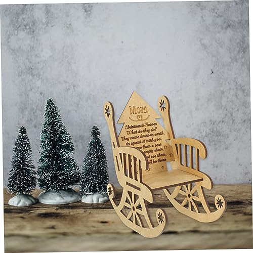Christmas Wooden Candleholder Chair Shape Decor