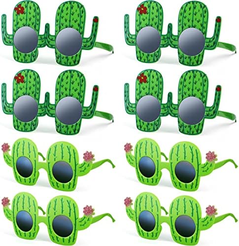 8 Pairs Cactus Mexican Theme Sunglasses for Fiesta Parties
