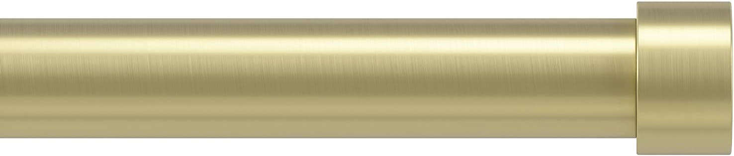 Umbra Cappa Curtain Rod - 1-Inch Adjustable Brass