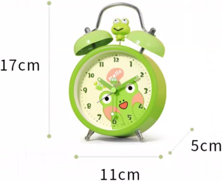 GRFIT Frog Alarm Clock for Children with Double Bell