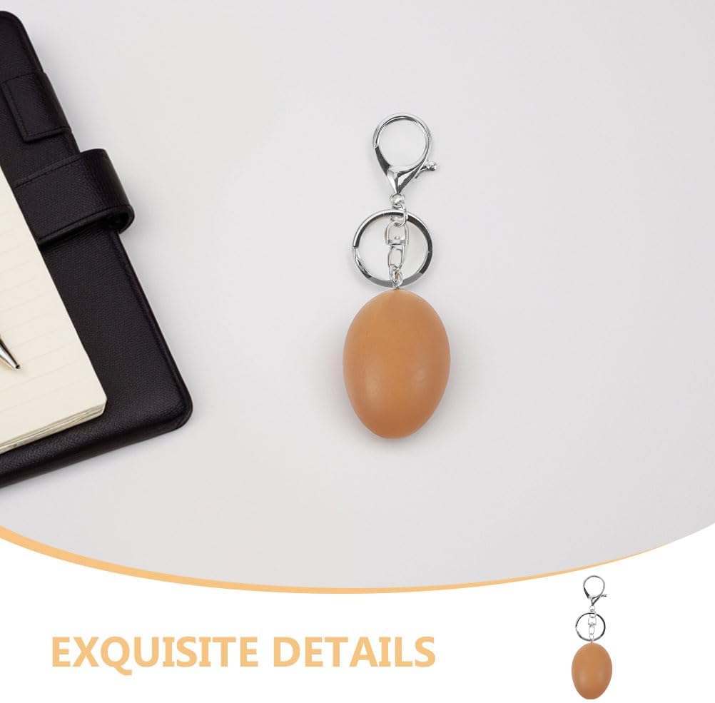 LOGOFUN 4 Pcs Easter Egg Keychain with Clip