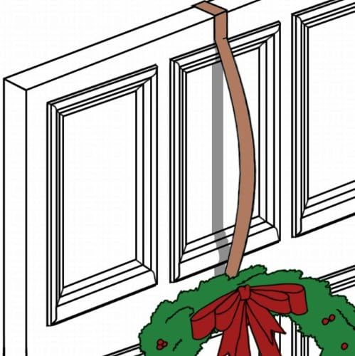 Haute Decor Pewter Holly Wreath Hanger
