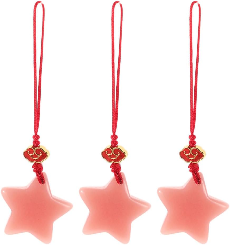Lurrose 3pcs Glow In The Dark Phone Chain Keyrings