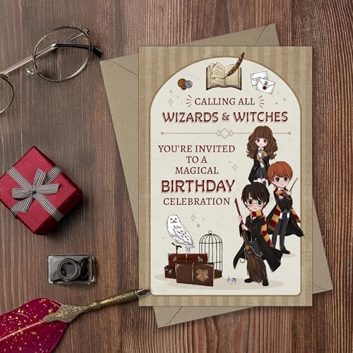 CONQUEST Harry Potter Magical Birthday Invite Envelope Set