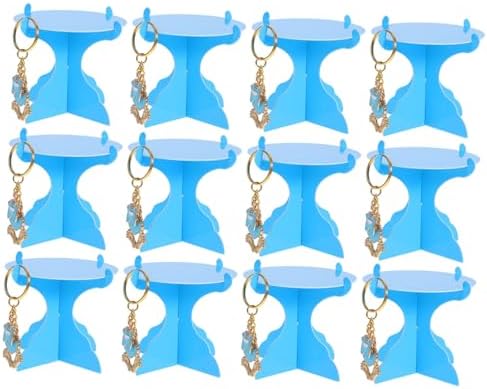 1 Set Shower Gender Reveal Cupcake Rack Keychain Favors
