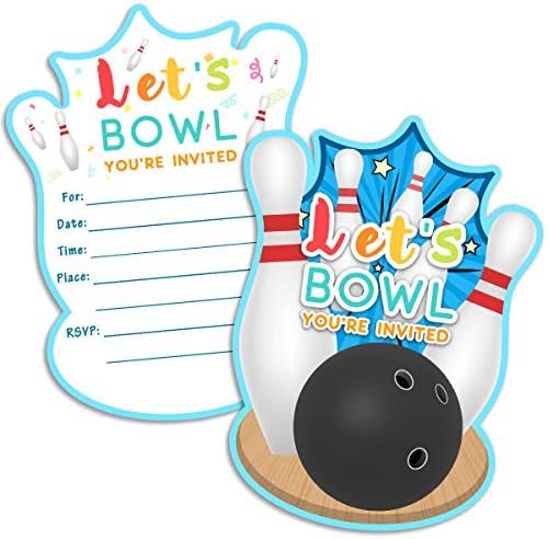Yangmics Direct 30 Bowling Birthday Invitations with Envelopes