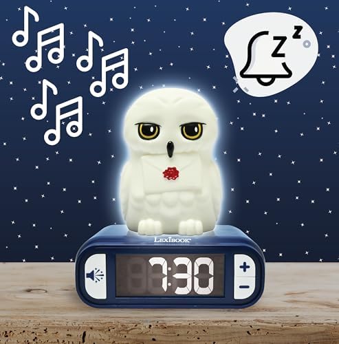LEXiBOOK Hedwig Nightlight Alarm Clock