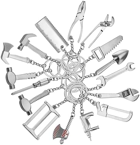 20pcs Unique Wrench Keychain DIY Decor Pendants