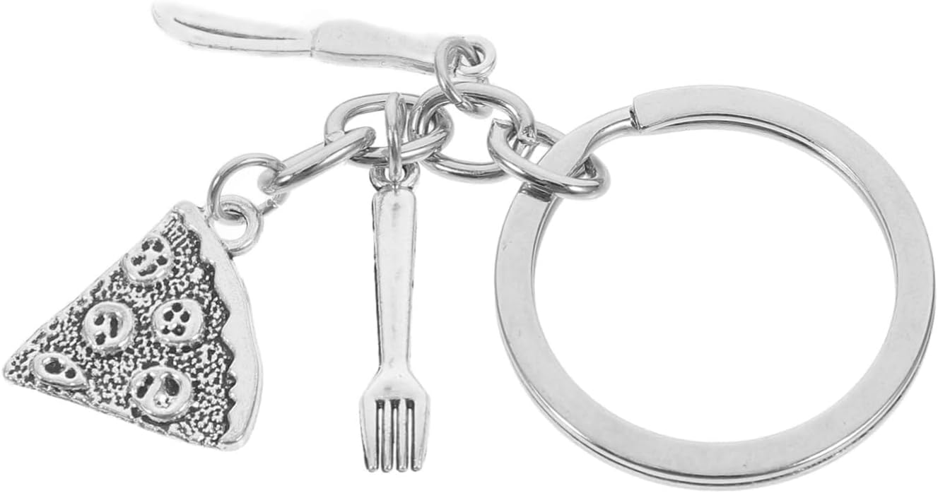 Stylish Pizza Keychain for Women and Backpack Decor