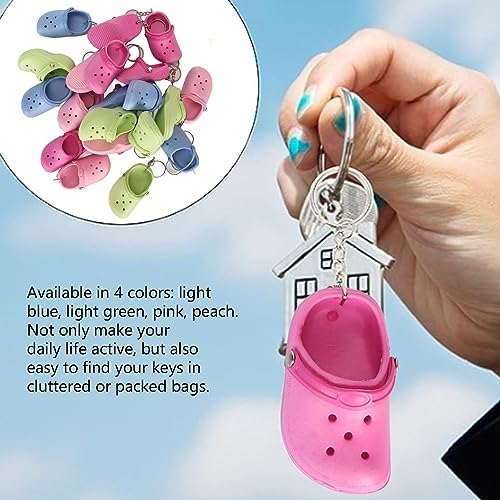 Silicone Slipper Key Chains 20pcs Pack Cute Decor