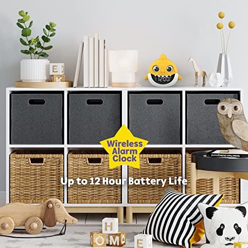 Core Innovations Baby Shark Alarm Clock and Bluetooth Speaker Yellow