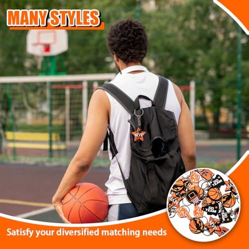Pack of 27 Basketball Keychains for Boys and Kids