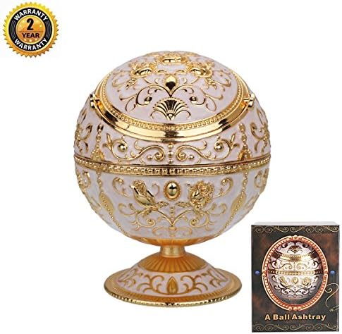 LAUYOO Windproof Ashtray with Lid for Cigarettes