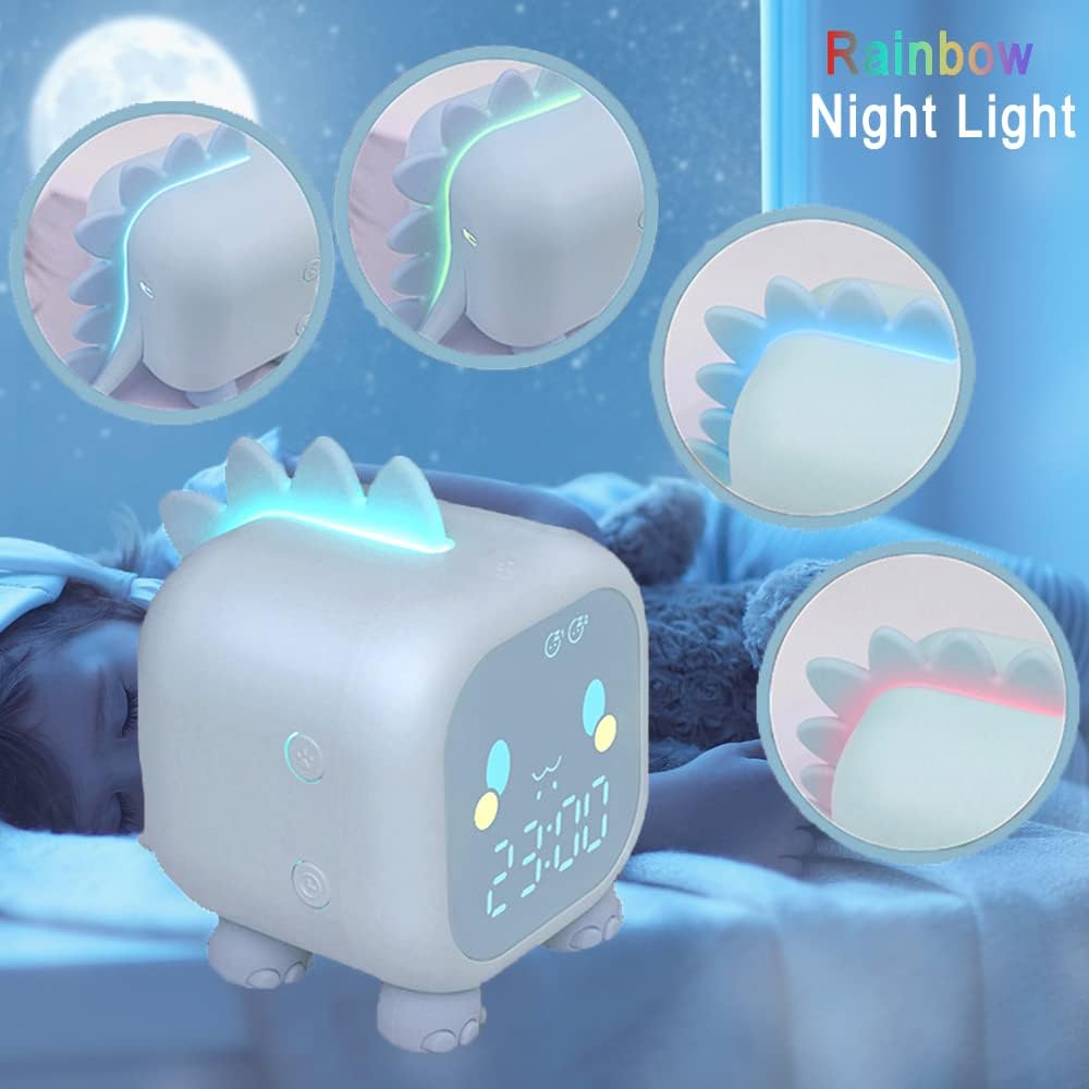 Kids Dinosaur Alarm Clock with Night Light