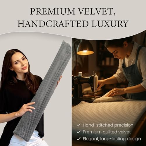 Premium Velvet Door Draft Stopper for Home Comfort