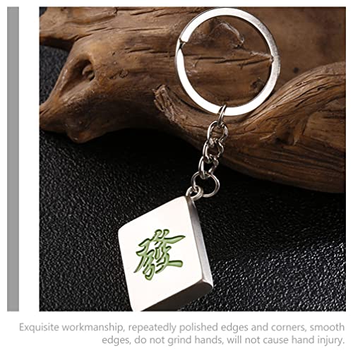 6pcs Mahjong Keychain Set for Couples and Feng Shui Lovers