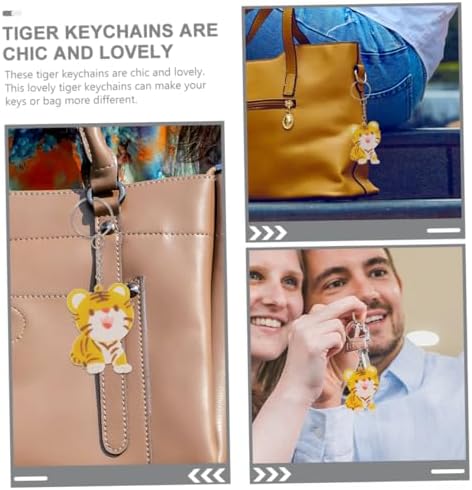 Vaguelly 30 Piece Adorable Cartoon Tiger Keychains