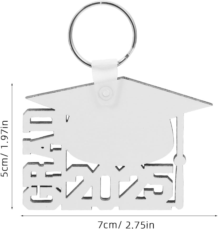 LOGOFUN 6PCS 2025 Graduation Keychains