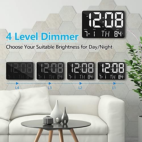 Amgico Digital Alarm Clock with Snooze and Temperature