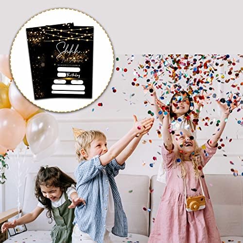 Surprise Birthday Invites with Envelopes 20 Pack