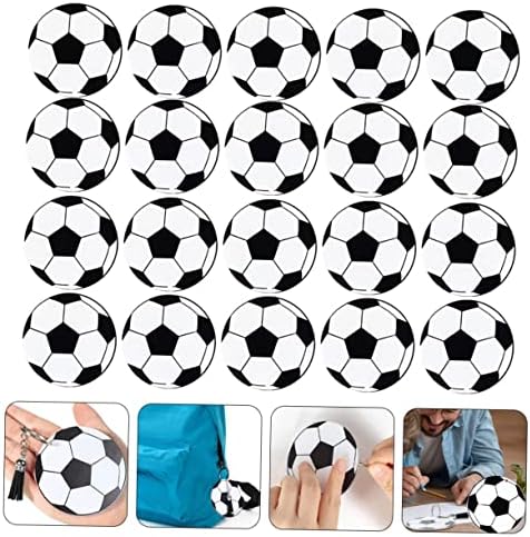 Totority 20pc Soccer Ball Keychains for Backpacks and Parties