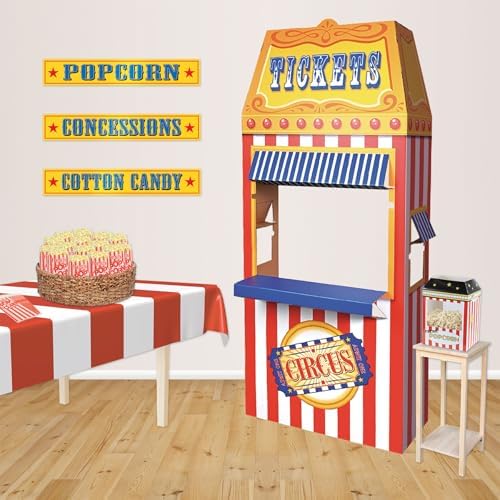 Beistle 3D Circus Ticket Booth Photo Prop for Parties