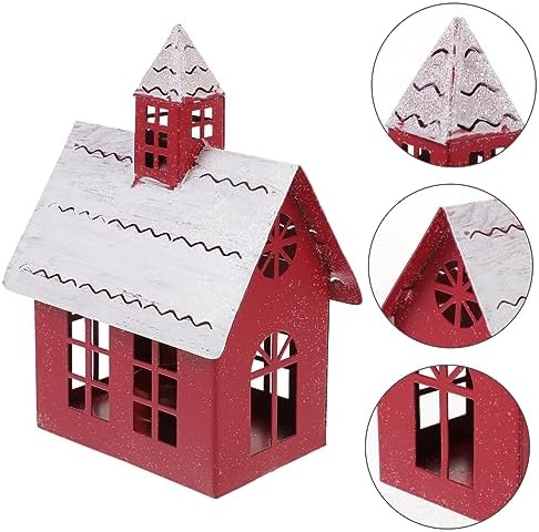 Cute Christmas Village House Candle Holder for Home Decor